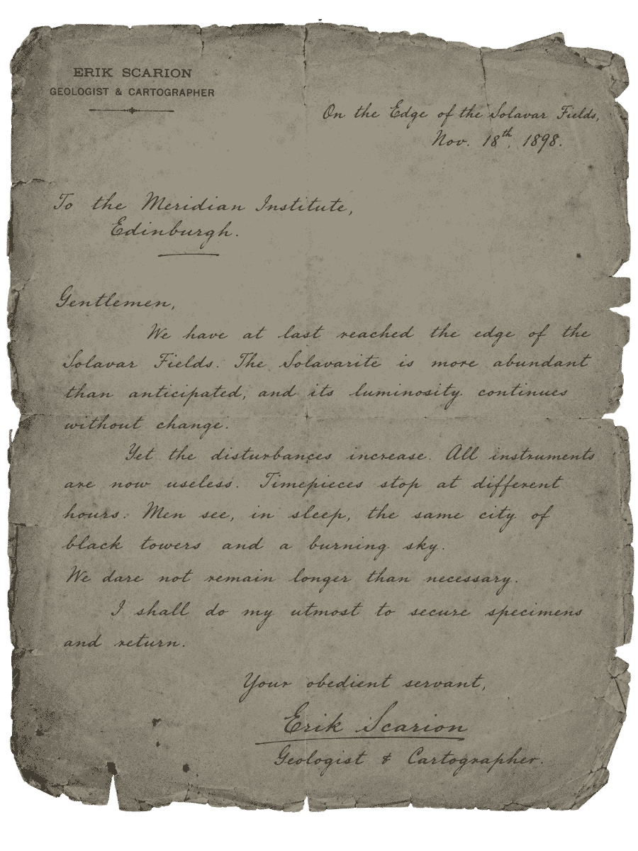Carta III al Instituto Meridian
